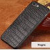 Carcasa premium din piele de crocodil pentru Iphone 6/6S Plus, Negru - Premium crocodile leather case for iPhone 6/6S plus, Black