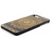 Husa vintage din lemn acacia pentru iPhone 7/8, pirogravura - Acacia wood vintage case for iPhone 7/8, phyrography "Oriental mandala"