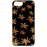 Husa vintage din lemn acacia pentru iPhone 7/8, pirogravura - Acacia wood vintage case for Iphone 7/8, phyrography "Maria Leaves"