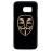Husa vintage din lemn acacia pentru Samsung Galaxy S7, pirogravura - Acacia wood vintage case for Samsung Galaxy S7, phyrography "Anonim Mask"