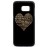 Husa vintage din lemn acacia pentru Samsung Galaxy S7, pirogravura - Acacia wood vintage case for Samsung Galaxy S7, phyrography "Heart with a Multilingual Message"