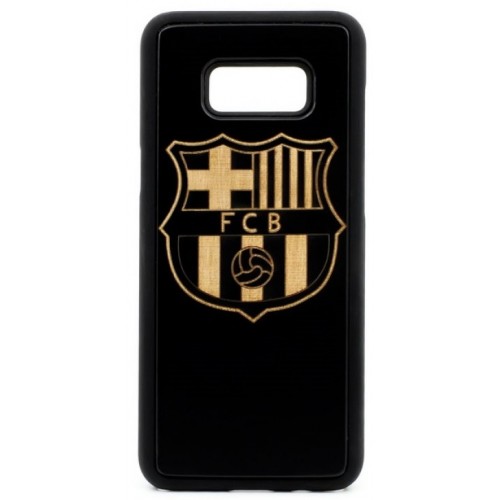 Husa VINTAGE din lemn acacia pentru Samsung Galaxy S8, pirogravura - Acacia wood vintage case for Samsung Galaxy S8, phyrography &quot;Logo FC Barcelona&quot;