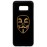 Husa vintage din lemn acacia pentru Samsung Galaxy S8 Plus, pirogravura - Acacia wood vintage case for Samsung Galaxy S8 Plus, phyrography "Anonim Mask"