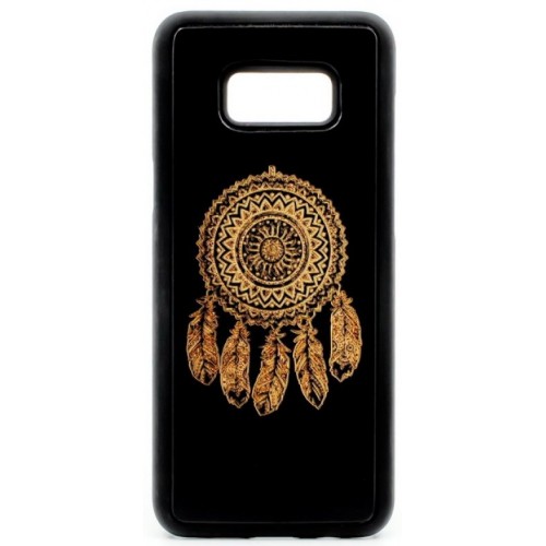 Husa vintage din lemn acacia pentru Samsung Galaxy S8 Plus, pirogravura - Acacia wood vintage case for Samsung Galaxy S8 Plus, phyrography &quot;Talisman Dreamcatcher&quot;