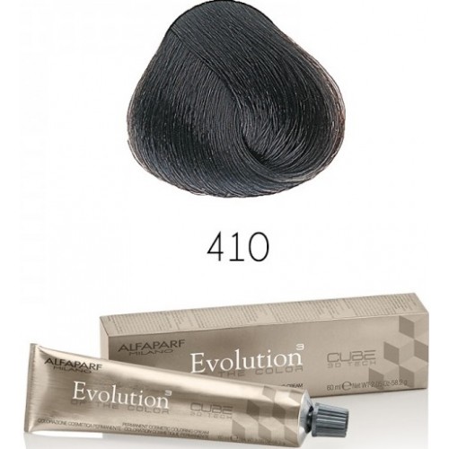 Vopsea permanenta profesionala - 410 - Evolution of the Color Cube - Alfaparf Milano - 60 ml