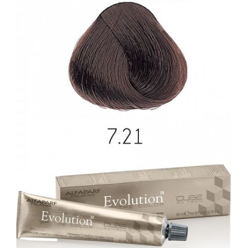 Vopsea permanenta profesionala - 7.21 - Evolution of the Color Cube - Alfaparf Milano - 60 ml