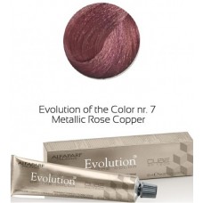 Vopsea permanenta profesionala - 7 Metalic Rose Copper - Evolution of the Color Cube - Alfaparf Milano - 60 ml
