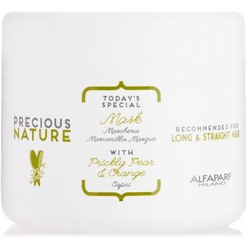 Masca de netezire pentru par drept - Mask - Precious Nature - Long & Straight Hair - Alfaparf Milano - 500 ml