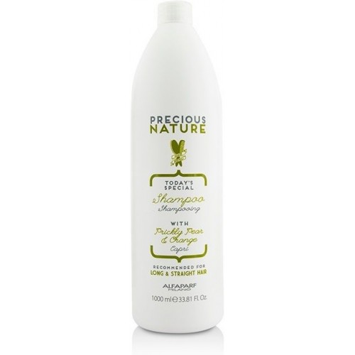 Sampon de netezire pentru par drept - Shampoo - Precious Nature - Long & Straight Hair - Alfaparf Milano - 1000 ml