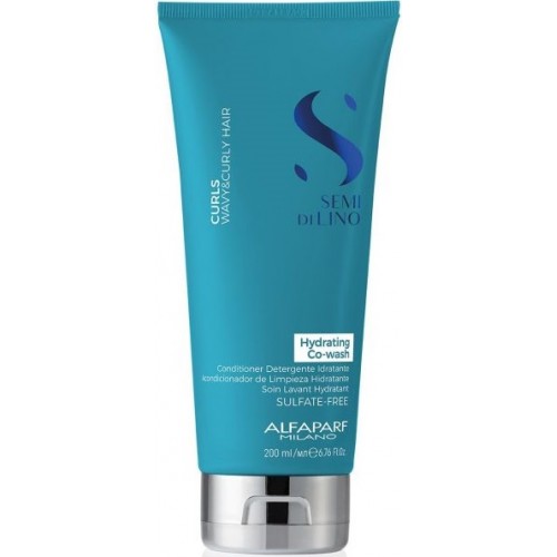 Balsam de curatare pentru par cret - Curls Hydrating Co-Wash - Semi Di Lino - Curls - Alfaparf Milano - 200 ml