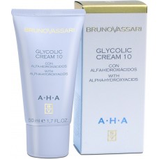 Crema hidratanta cu acid glicolic si efect regenerator - AHA - Glycolic Cream 10% -Bruno Vassari - 50 ml