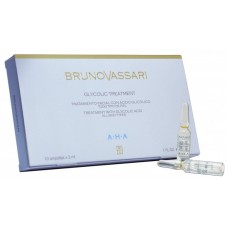 Tratament facial profesional concentrat cu acizi Alfa-Hidroxi - AHA Glycolic Tratament - Bruno Vassari - 10x3 ml