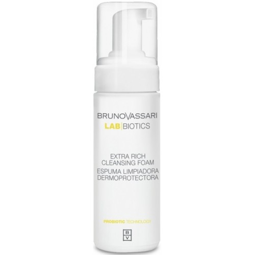 Spuma de curatare antibacteriana pentru ten - Extra Rich Cleansing Foam - Lab Biotics - Bruno Vassari - 150 ml