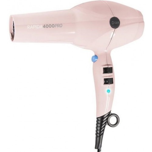 Uscator de par cu tehnologie dubla ionica - Rapida 4000 PRO Blush - Diva - 2200W