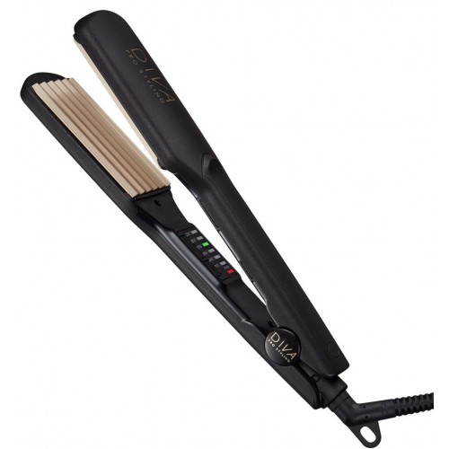 Placa pentru creponat parul cu infuzie de ulei de argan, macadamia si keratina - Digital Crimper - Diva