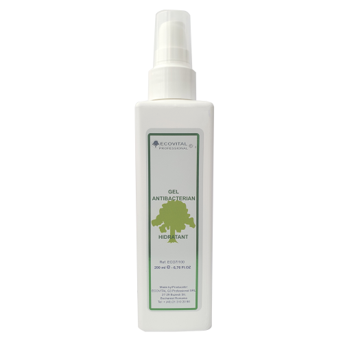 Gel dezinfectant antiviral, antibacterian, antiseptic, hidratant, non-toxic (Notificat EU) pentru maini - Ecovital G3 Professional - 200 ml