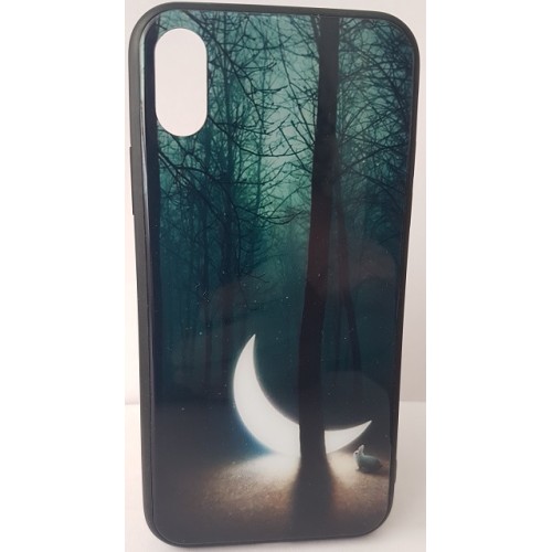 Husa eleganta ultra-subtire de lux pentru iPhone X, patern - Luxury ultra-thin case for iPhone X, patern "Half moon"