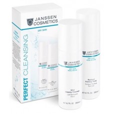 Lotiune Demachianta + Tonic Iluminant - Perfect Cleansing - Dry Skin - Janssen Cosmetics - 2 x 200 ml
