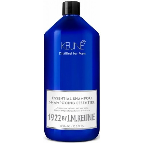 Sampon esential hidratant pentru par, barba si corp - Essential Shampoo - Distilled for Men - Keune - 1000 ml