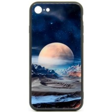 Husa eleganta ultra-subtire de lux pentru iPhone 7/8, patern - Luxury ultra-thin case for iPhone 7/8, patern "Siver Moon"