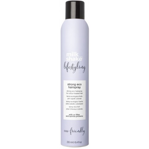 Fixativ ecologic pentru par cu fixare puternica - Strong Eco Hairspray - Lifestyling - Milk Shake - 250 ml