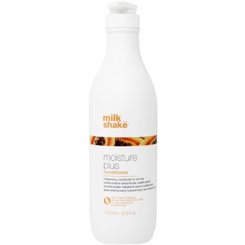 Balsam intens hidratant anti-imbatranire pentru parul uscat - Conditioner - Moisture Plus - Milk Shake - 1000 ml