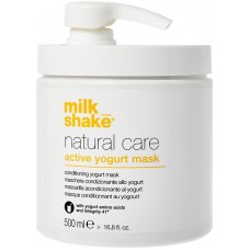 Masca reconstructoare pe baza de proteine de iaurt pentru par normal, colorat sau uscat - Active Yogurt Mask - Natural Care - Milk Shake - 500 ml