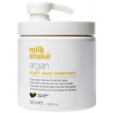 Tratament intensiv de reconstructie pentru toate tipurile de par - Argan Deep Treatment - Organic Argan Oil - Milk Shake - 500 ml