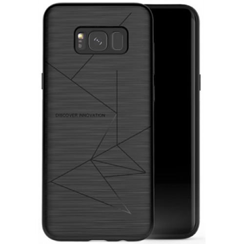 Husa magnetică din silicon mat anti amprentă - Magic Case for Samsung Galaxy S8+, black - Nillkin