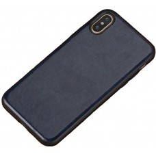 Carcasa subtire din piele lucrata manual pentru Iphone 7/8 Plus, Albastru - Thin-leather hand made case for Iphone 7/8 Plus, Blue