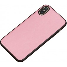 Carcasa subtire din piele lucrata manual pentru Iphone 7/8 Plus, Roz - Thin-leather hand made case for Iphone 7/8 Plus, Pink