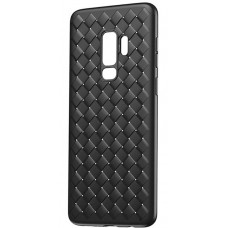 Husa Ultra-Subtire cu Model Impletit Fit pentru Samsung Galaxy S9 Plus, Negru - Ultra-thin braided pattern case for Samsung Galaxy S9 Plus, Black