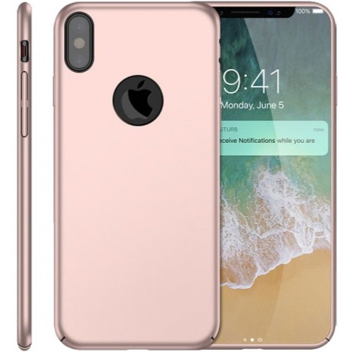 Husa ultra-subtire din fibra de carbon pentru iPhone X, Roze-gold - Ultra-thin carbon fiber case for iPhone X, Roze-Gold