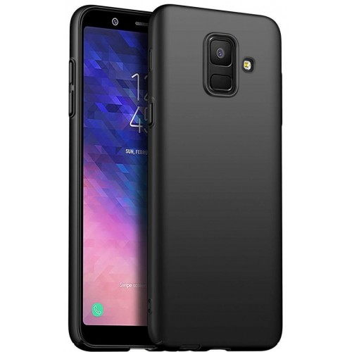 Husa ultra-subtire din fibra de carbon pentru Samsung Galaxy A6 Plus (2018), Negru - Ultra-thin carbon fiber case for Samsung Galaxy A6 Plus (2018), Black