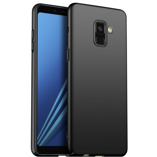 Husa ultra-subtire din fibra de carbon pentru Samsung Galaxy A8 (2018), Negru - Ultra-thin carbon fiber case for Samsung Galaxy A8 (2018), Black