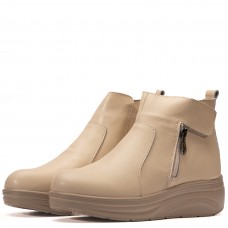 Ghete dama, Voguer, piele naturala - Colectie: Urban Muse, Culoare: Bej, Marime: 37