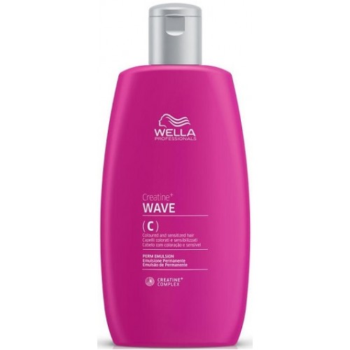 Emulsie permanent pentru bucle lejere par colorat/sensibil - Wave C/S - Perm - Wella - 250 ml